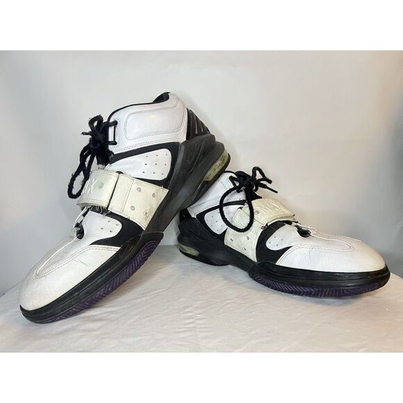 Vintage Nike Air Force Operate Max 1 Sneaker White Blue 310429-144 Strap 11.5 - Picture 2 of 7